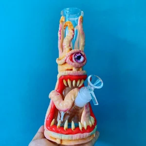 10″ Cephalopod Cyclops 3D Monster Glass Bong with Tentacles