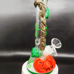 10″ Halloween 3D Pumpkin Glow-in-the-dark Bong