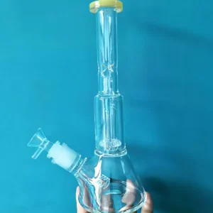 10″ Light Green Beaker Glass Bong Showerhead Perc