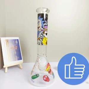 10″ Rick and Morty Beaker Glass Bong