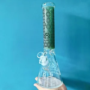 14″ CALIBEAR Seed of Life Thick Beaker Glass Bong