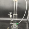 12″ Clear Straight Tube Glass Bong Inline Perc