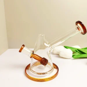 5.5″ Amber Accented Triangular Mini Bubbler