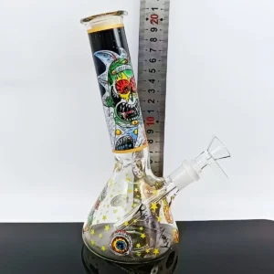 8″ Zombie Rick Mini Beaker Glass Bong