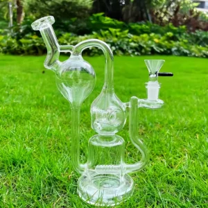 9″ Multi-Chamber Recycler Bong with Inline Perc