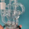 Glass Fab-Egg Recycler Bong Seed of Life Perc