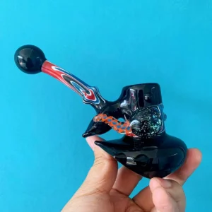 6″ Cosmic Hammer Handcrafted Unique American Glass Pipe
