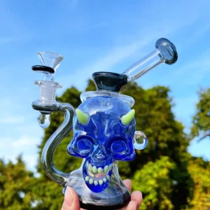 5″ Demon Skull Cool Glass Bong/Dab Rig