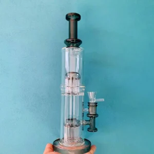 18″ Dual-Chamber Bong with Double Tree Percs
