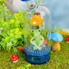 6″ Frog Mushroom Cloche Glass Bong
