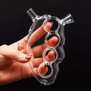 Glass Knuckle Bubbler Pipe