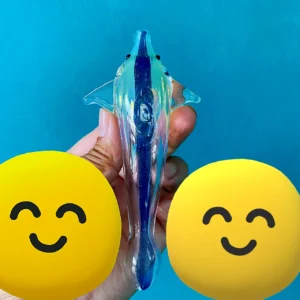 5.7″ Graceful Dolphin Glass Hand Pipe