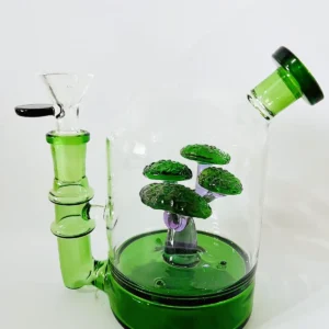5.5″ Green Bonsai Bliss Bubbler Bong/Dab Rig
