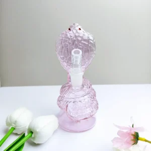 6.5″ Pink Cobra Snake Glass Bong