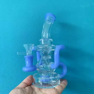 8″ Recycler Bong with Spherical Chamber & Percolator