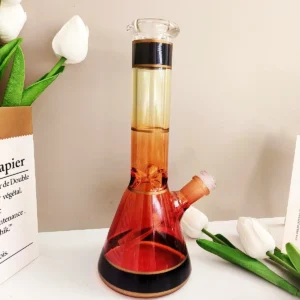 10″ Sunset Ombre Glass Beaker Bong
